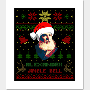Alexander Graham Bell Funny Christmas Posters and Art